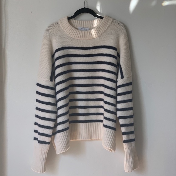 La Ligne Marin Sweater Cream And Navy 